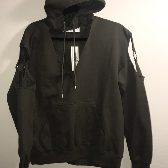 NWT🎈LF oversized open shoulders hoodie/dress - Picture 3 of 7